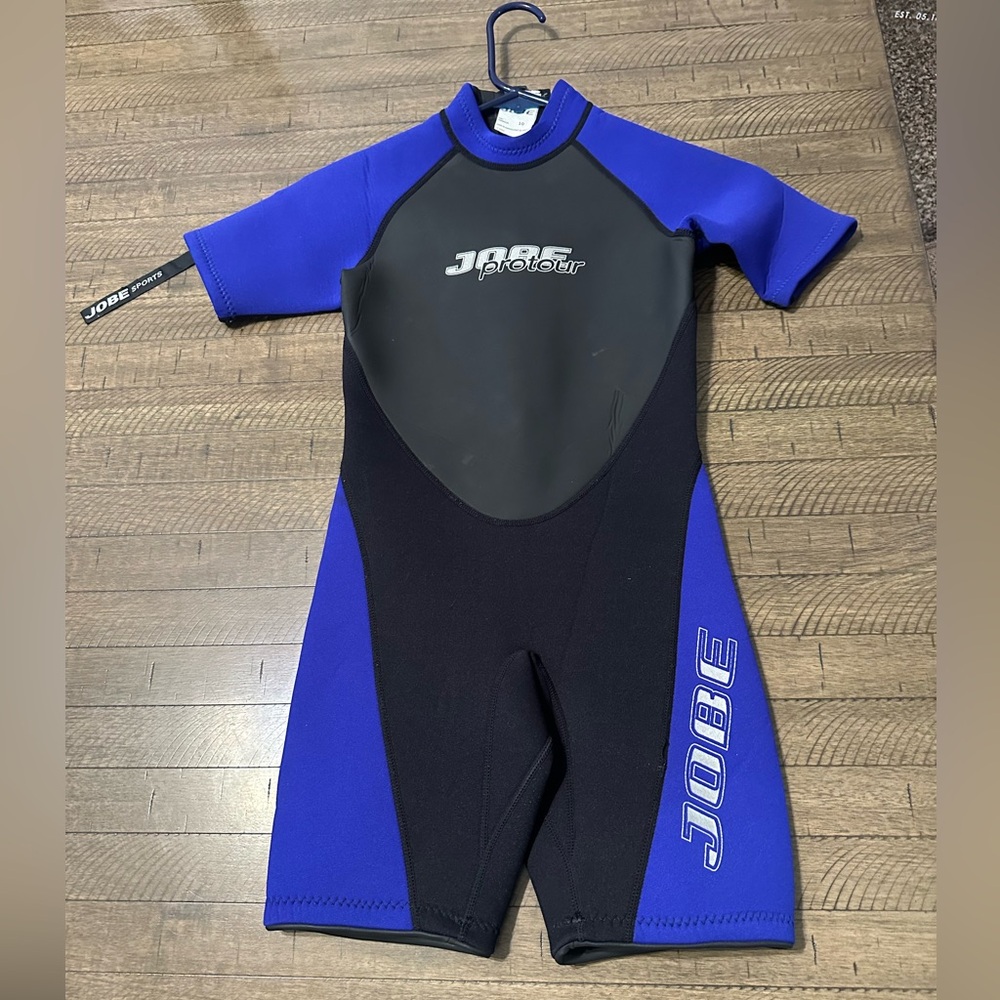 Kids Swim Wetsuit - Blue and Black